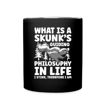Guiding Philosophy in Life - Tasse einfarbig - Schwarz - Vorne