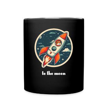 To The Moon Shiba Inu Rocket Crypto - Mug uni - noir - Devant