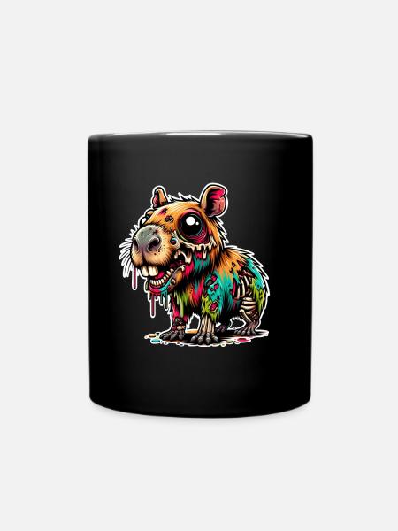 Capybara Zombie Monstre - Mug uni - noir