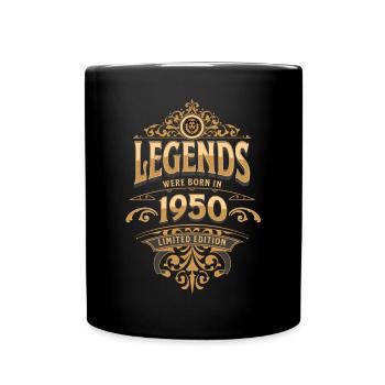 1950 Légende Anniversaire 1950 Année de naissance - Mug uni - noir - Devant