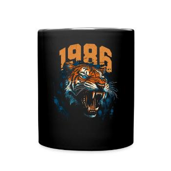 1986 - Year of the Tiger - Chinese Zodiac - Full Colour Mug - black - Front