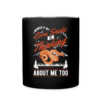 Serpent des blés cadeau Serpent des blés - Mug uni - noir - Devant