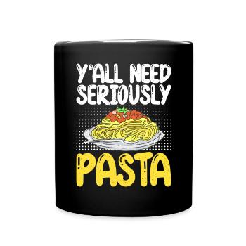 Pasta Lover Gifts - Full Colour Mug - black - Front