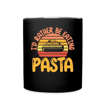 Pasta Lover Gifts - Tasse einfarbig - Schwarz - Vorne