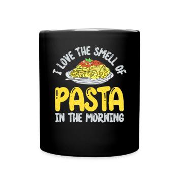 Pasta Lover Gifts - Tasse einfarbig - Schwarz - Vorne