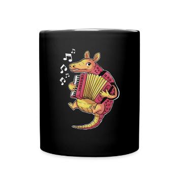 Akkordeon Akkordeonspieler Geschenk - Tasse einfarbig - Schwarz - Vorne