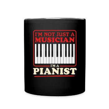 Pianiste pianiste | Cadeau Piano Pianiste - Mug uni - noir - Devant