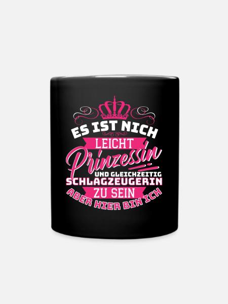 Ce n’est pas facile princesse et en même temps - Mug uni - noir