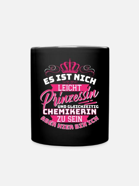 Es Ist Nicht Leicht Prinzessin Und Gleichzeitig - Tasse einfarbig - Schwarz