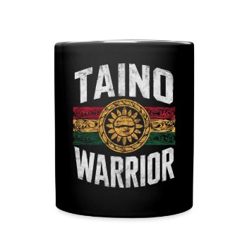 Taino-Indianer Puerto Rico Boricua Puerto-Ricaner - Tasse einfarbig - Schwarz - Vorne