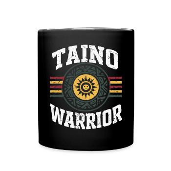 Taino Indianer Puerto Rico Boricua Puerto Ricaner - Tasse einfarbig - Schwarz - Vorne
