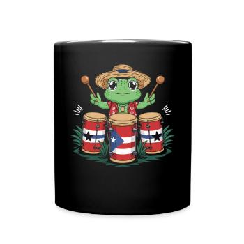 Taino-Indianer Puerto Rico Boricua Puerto-Ricaner - Tasse einfarbig - Schwarz - Vorne