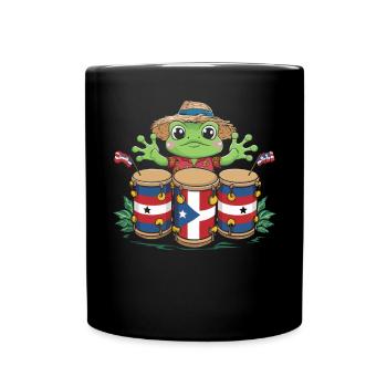 Taino-Indianer Puerto Rico Boricua Puerto-Ricaner - Tasse einfarbig - Schwarz - Vorne