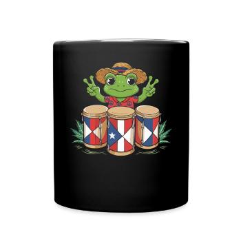 Taino Indianer Puerto Rico Boricua Puerto Ricaner - Tasse einfarbig - Schwarz - Vorne