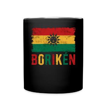 Taino-Indianer Puerto Rico Boricua Puerto-Ricaner - Tasse einfarbig - Schwarz - Vorne