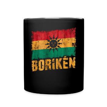 Taino-Indianer Puerto Rico Boricua Puerto-Ricaner - Tasse einfarbig - Schwarz - Vorne