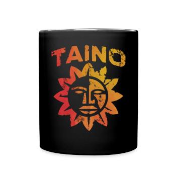 Taino-Indianer Puerto Rico Boricua Puerto-Ricaner - Tasse einfarbig - Schwarz - Vorne