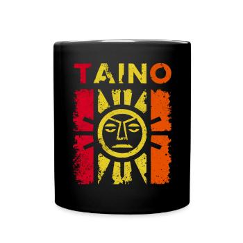 Taino-Indianer Puerto Rico Boricua Puerto-Ricaner - Tasse einfarbig - Schwarz - Vorne