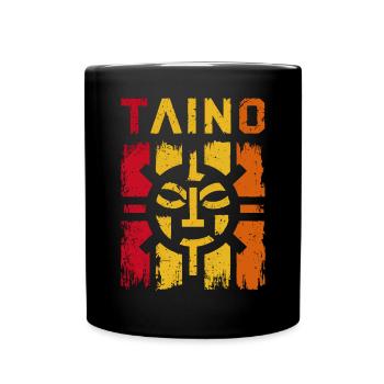 Taino-Indianer Puerto Rico Boricua Puerto-Ricaner - Tasse einfarbig - Schwarz - Vorne