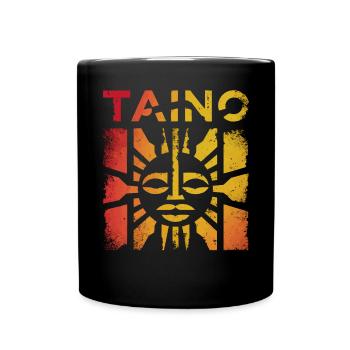Taino Indianer Puerto Rico Boricua Puerto Ricaner - Tasse einfarbig - Schwarz - Vorne