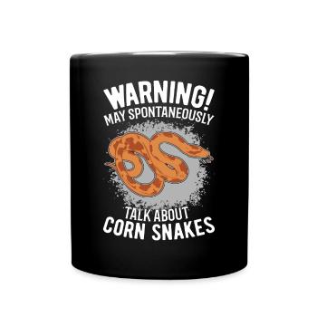 Avertissement Serpent des blés Cadeau Serpent des blés - Mug uni - noir - Devant