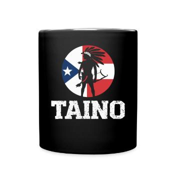Taino-Indianer Puerto Rico Boricua Puerto-Ricaner - Tasse einfarbig - Schwarz - Vorne
