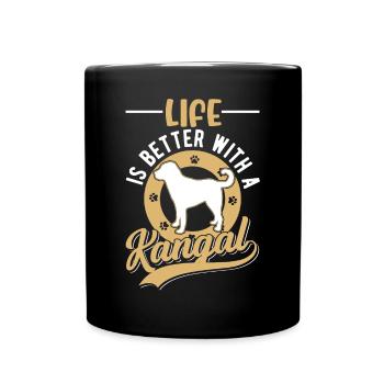 La vie est meilleure avec un Kangal - Mug uni - noir - Devant