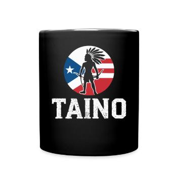 Taino-Indianer Puerto Rico Boricua Puerto-Ricaner - Tasse einfarbig - Schwarz - Vorne
