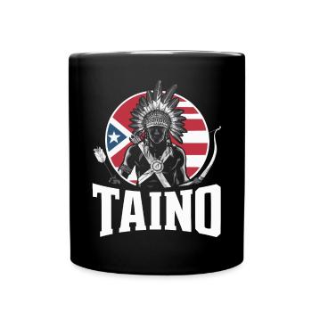 Taino-Indianer Puerto Rico Boricua Puerto-Ricaner - Tasse einfarbig - Schwarz - Vorne