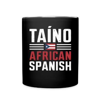 Taino-Indianer Puerto Rico Boricua Puerto-Ricaner - Tasse einfarbig - Schwarz - Vorne