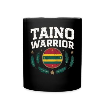 Taino-Indianer Puerto Rico Boricua Puerto-Ricaner - Tasse einfarbig - Schwarz - Vorne