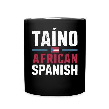 Taino-Indianer Puerto Rico Boricua Puerto-Ricaner - Tasse einfarbig - Schwarz - Vorne