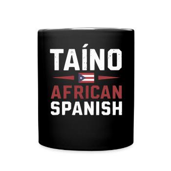 Taino-Indianer Puerto Rico Boricua Puerto-Ricaner - Tasse einfarbig - Schwarz - Vorne