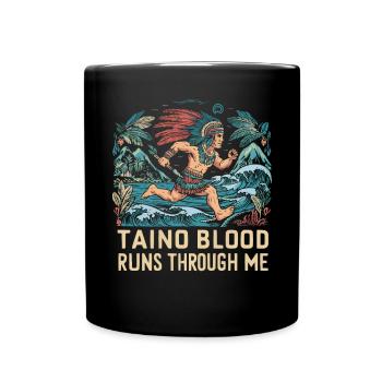 Taino-Indianer Puerto Rico Boricua Puerto-Ricaner - Tasse einfarbig - Schwarz - Vorne