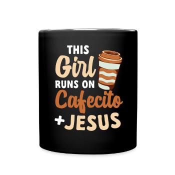 Cafecito Spanish Coffee - Full Colour Mug - black - Front