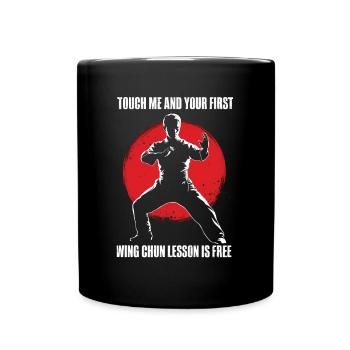 Wing Chun Kampfsport Geschenk - Tasse einfarbig - Schwarz - Vorne