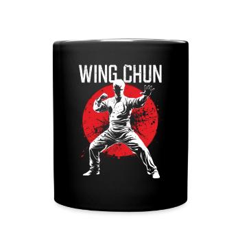 Wing Chun Kampfsport Geschenk - Tasse einfarbig - Schwarz - Vorne