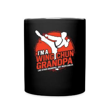 Wing Chun Kampfsport Geschenk - Tasse einfarbig - Schwarz - Vorne