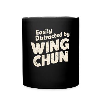 Wing Chun Kampfsport Geschenk - Tasse einfarbig - Schwarz - Vorne