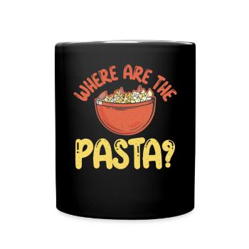 Pasta Lover Gifts - Tasse einfarbig - Schwarz - Vorne