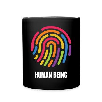 LGBTQ Pride Month - Human Being - Full Colour Mug - black - Front