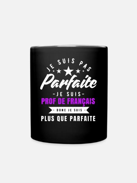 I am a more than perfect French teacher - Full Colour Mug - black