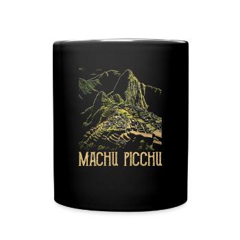 machu picchu, Peruvian machu picchu - Tasse einfarbig - Schwarz - Vorne