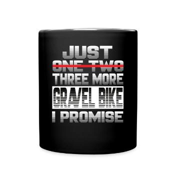 Encore un vélo de gravier Je promets Gravelbike - Mug uni - noir - Devant