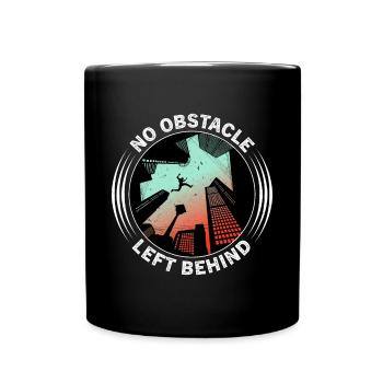 Drôle de dicton de parkour - Mug uni - noir - Devant