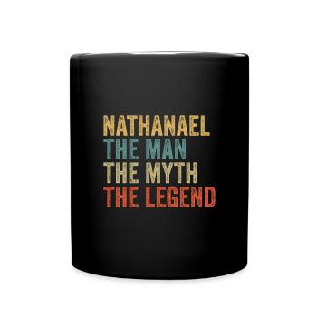 Nathanaël l’homme le mythe - Mug uni - noir - Devant