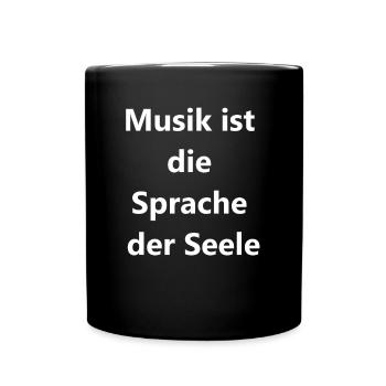 Cadeau mélomane - Mug uni - noir - Devant