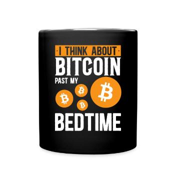 Bitcoin Kryptowährung BTC Crypto Trader - Tasse einfarbig - Schwarz - Vorne