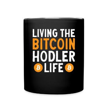 Bitcoin Kryptowährung BTC Crypto Trader - Tasse einfarbig - Schwarz - Vorne