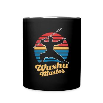 Wushu Spieler Geschenk - Tasse einfarbig - Schwarz - Vorne